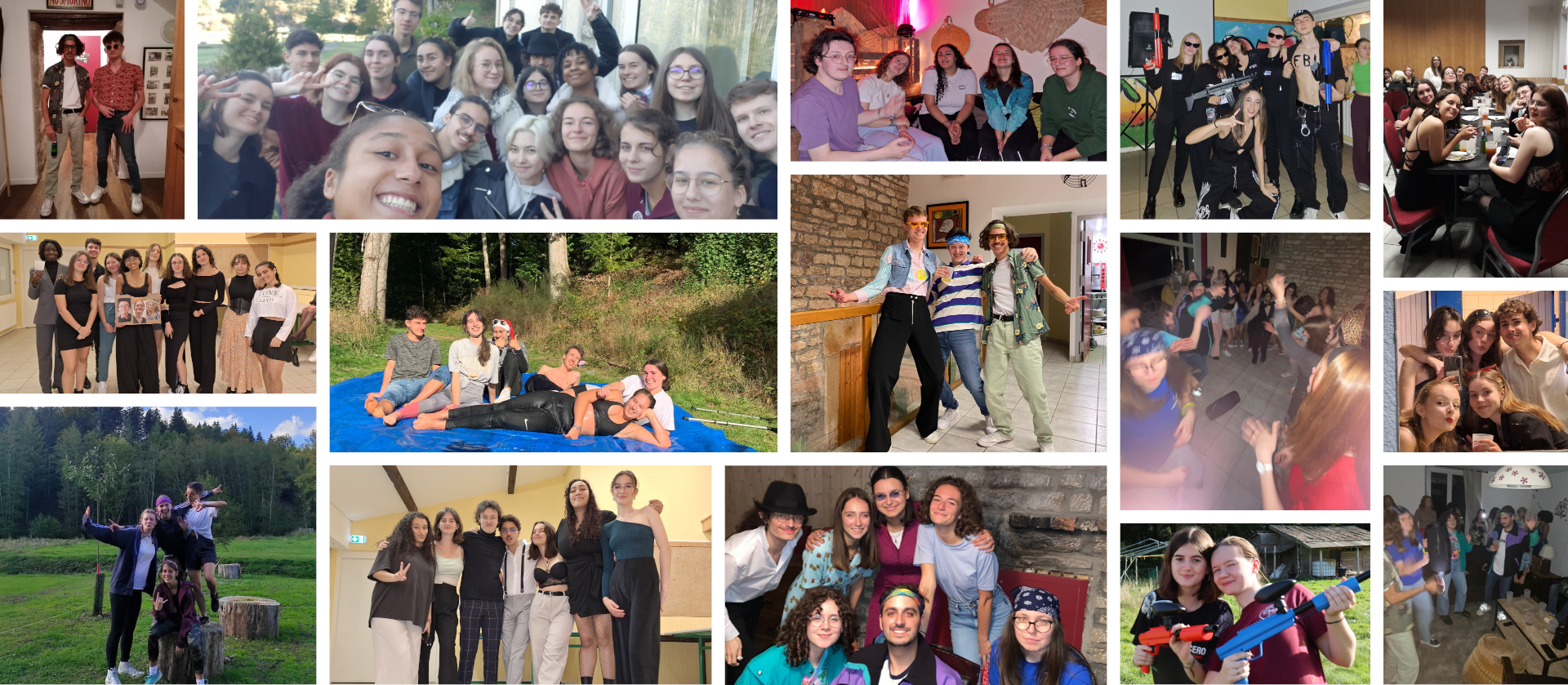image de fond, mur de photos prises lors de nos derniers événements